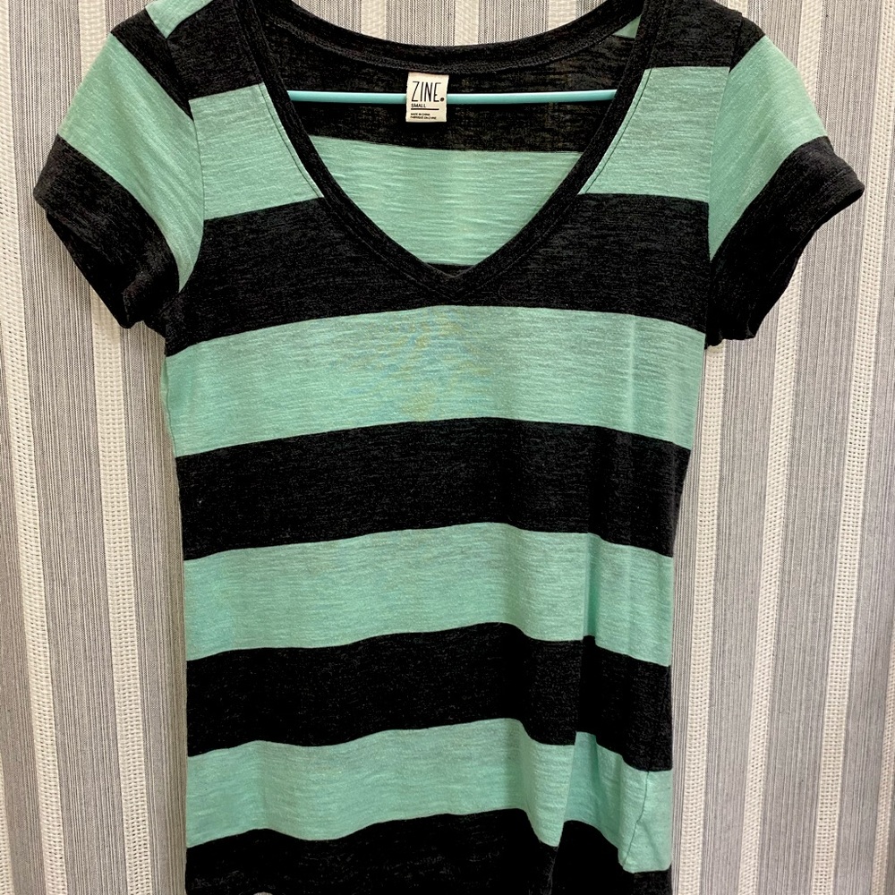 Striped Mint Tee